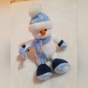 Soft plush Blue and white Snowman Plush